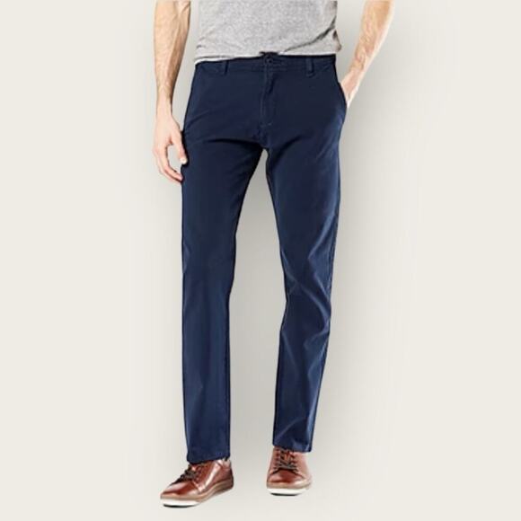 GUC | Dockers | Flat Front Ultimate Chino | Black | Men's W48/L27 - Picture 1 of 16